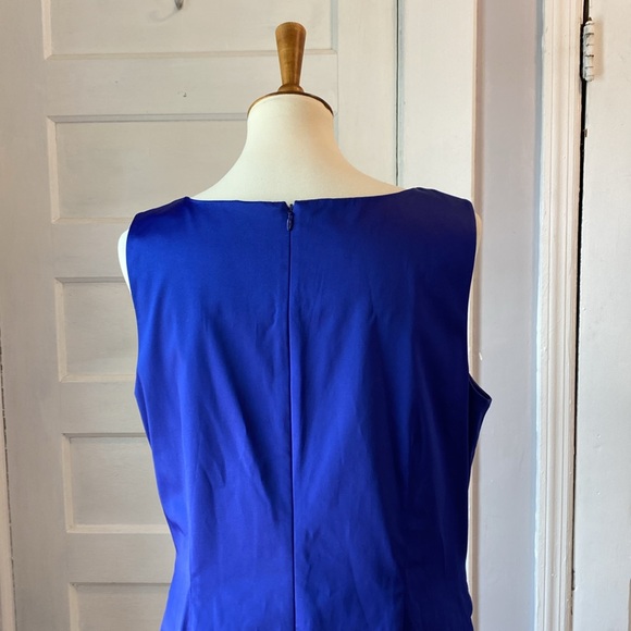 NWT Talbots Royal Blue Sleeveless Dress, Size 14 - Picture 5 of 12